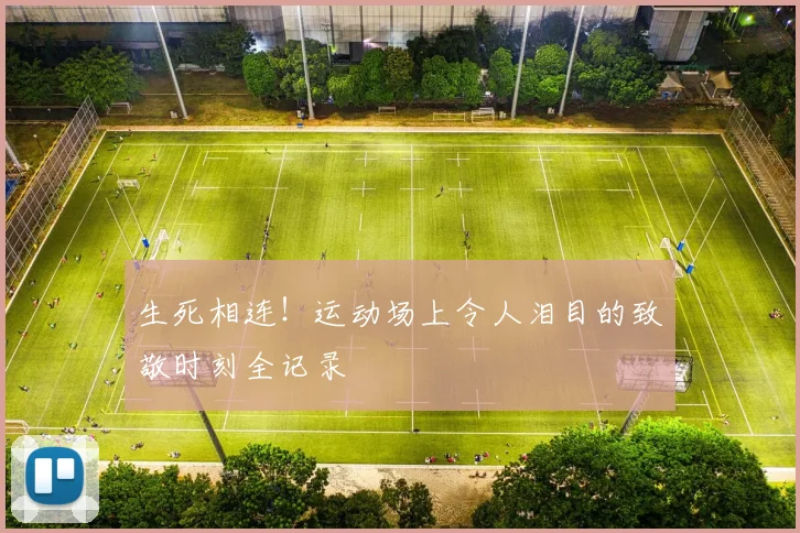 生死相连！运动场上令人泪目的致敬时刻全记录